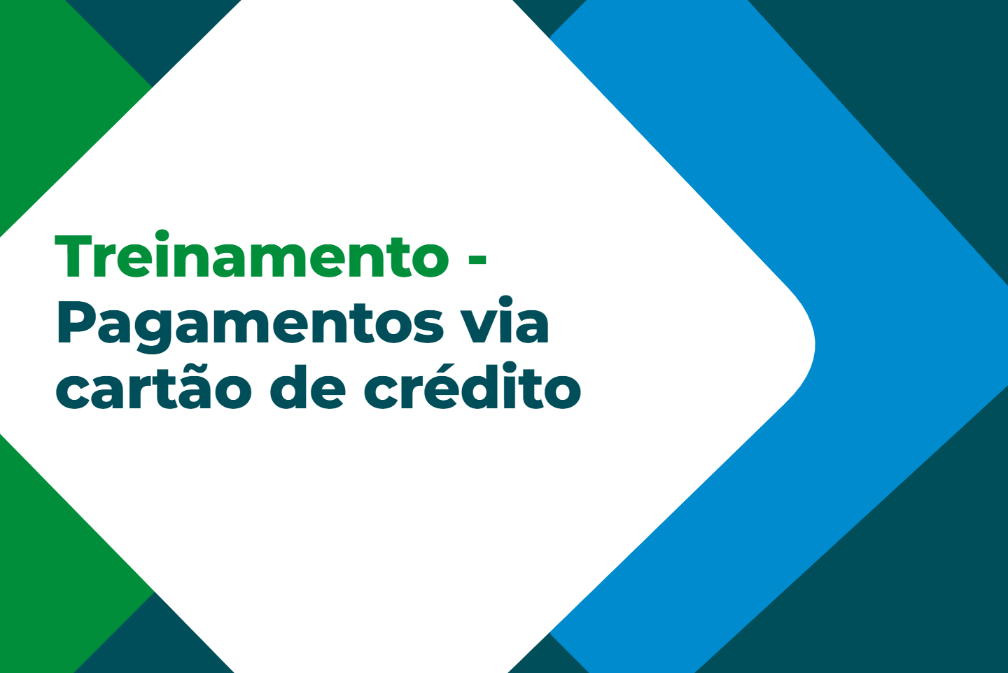 Pagamentos via cartão de crédito no Siscad